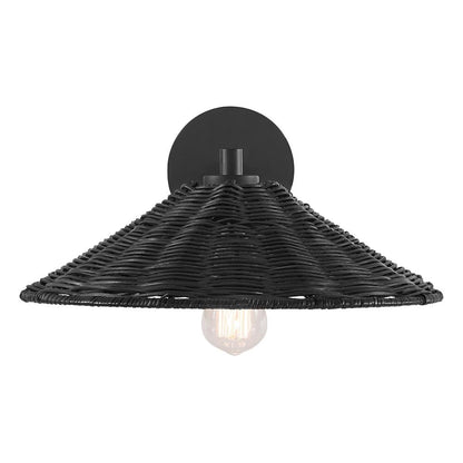 Meridian Lite Trends 1-Light Wall Sconce in Matte Black M90106MBK