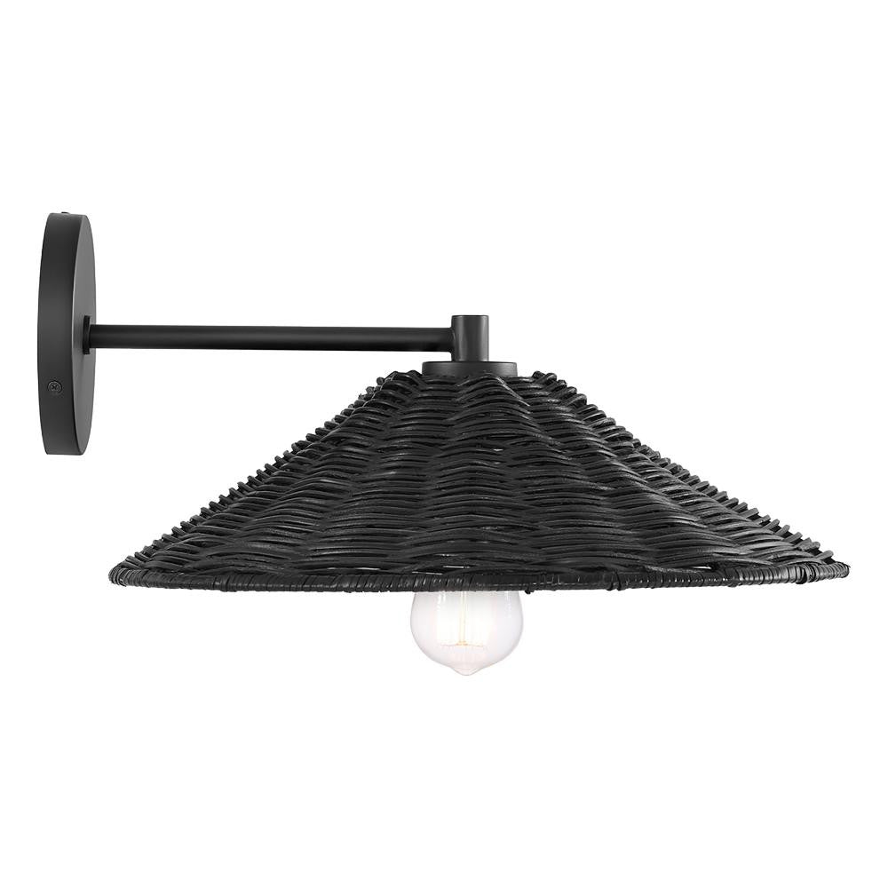 Meridian Lite Trends 1-Light Wall Sconce in Matte Black M90106MBK