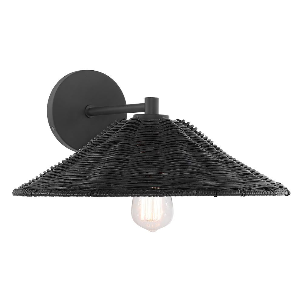 Meridian Lite Trends 1-Light Wall Sconce in Matte Black M90106MBK