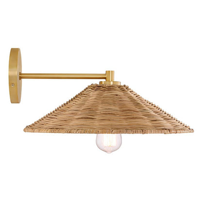 Meridian Lite Trends 1-Light Wall Sconce in Natural Brass M90106NB