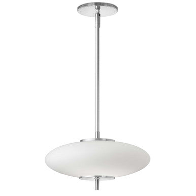 Dainolite 16W Pendant Polished Chrome with Opal Glass MAD-121LEDP-PC