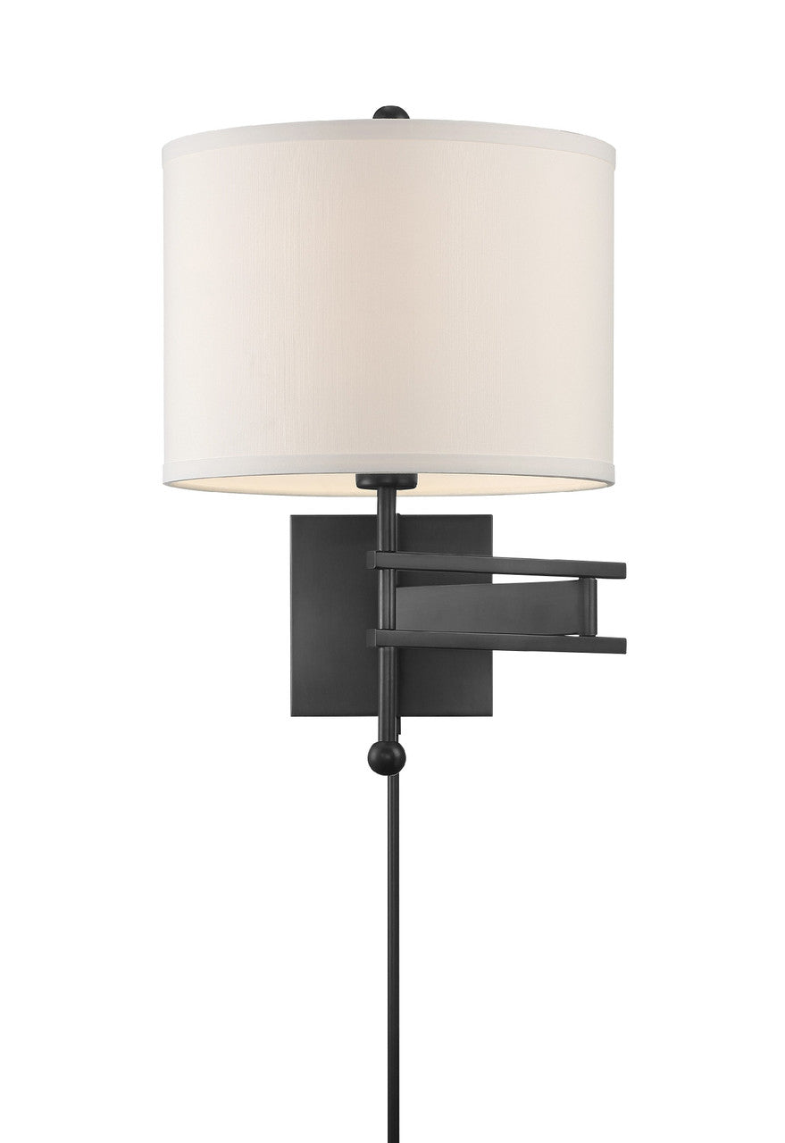 Crystorama Marshall 1 Light Matte Black Wall Mount MAR-A8031-MK