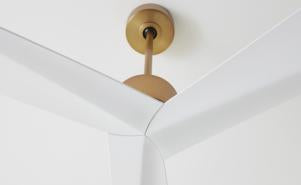 Visual Comfort Fan Adler 60" Ceiling Fan - Burnished Brass, Handheld Remote, 6-speed, Reverse, indoor/outdoor 3ADR60BBS