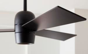 Visual Comfort Fan Alba 60" LED Ceiling Fan - Midnight Black, Handheld Remote, 6-speed, Reverse and Dimmer, indoor 3ALBR60MBKD