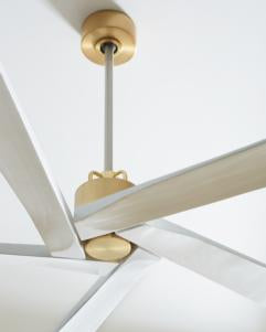 Visual Comfort Fan Aspen 70" Ceiling Fan - Burnished Brass, Handheld Remote, 6-speed, Reverse, indoor/outdoor 5ASPR70BBS