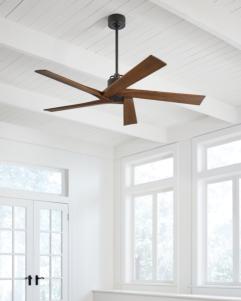 Visual Comfort Fan Aspen 56" Ceiling Fan - Aged Pewter, Handheld Remote, 6-speed, Reverse, indoor/outdoor 5ASPR56AGP