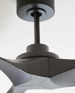 Visual Comfort Fan Collins 60" Ceiling Fan - Midnight Black, Handheld Remote, 6-speed, Reverse, indoor/outdoor 3CLNCSM60MBK