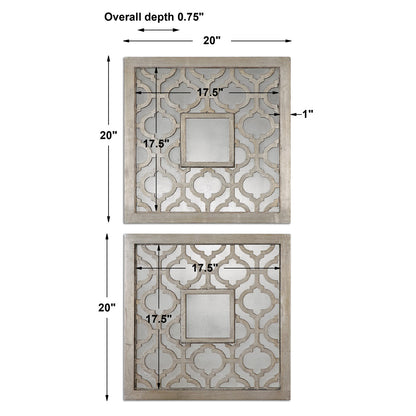 Uttermost Sorbolo Squares Decorative Mirror Set/2 13808