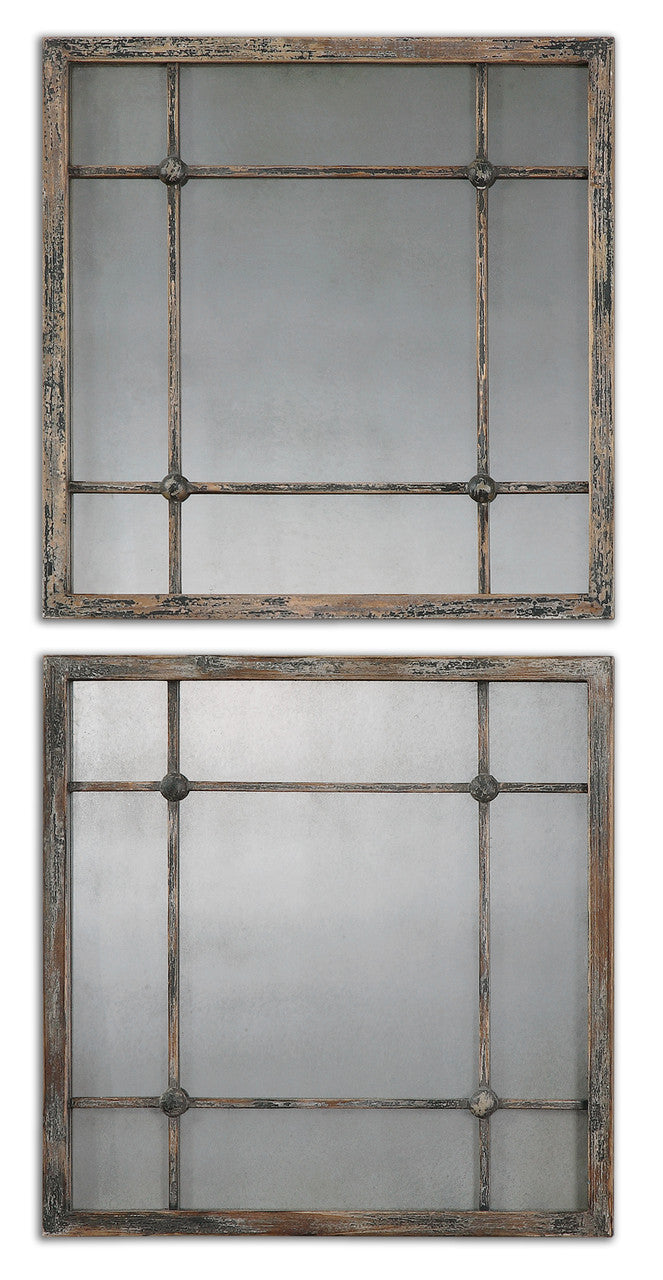 Uttermost Saragano Square Mirrors Set/2 13845