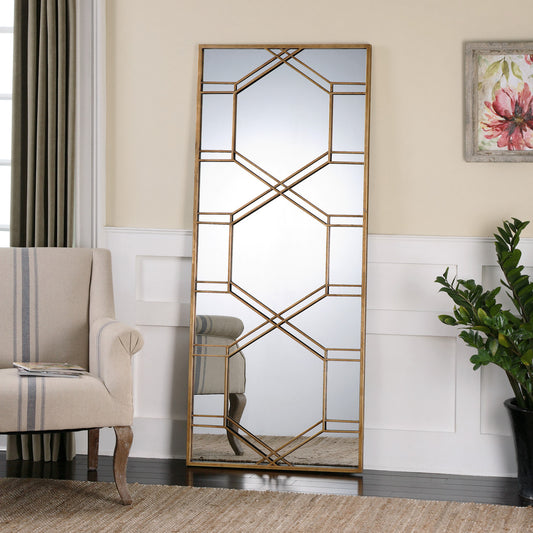 Uttermost Kennis Gold Leaf Leaner Mirror 13922