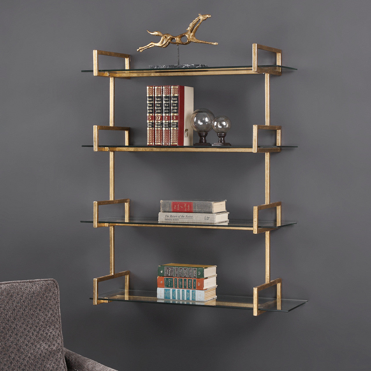 Uttermost Auley Gold Wall Shelf 04038