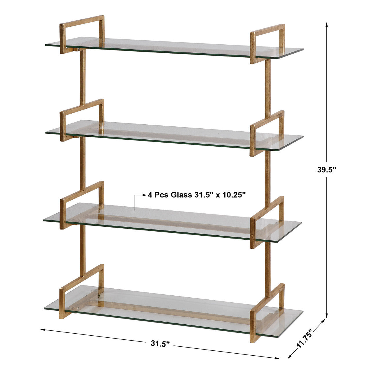 Uttermost Auley Gold Wall Shelf 04038