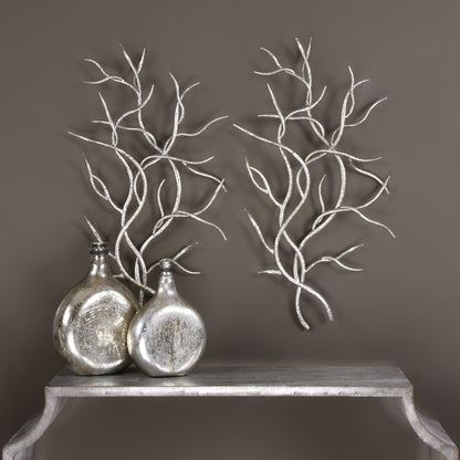 Uttermost Silver Branches Wall Art S/2 04053