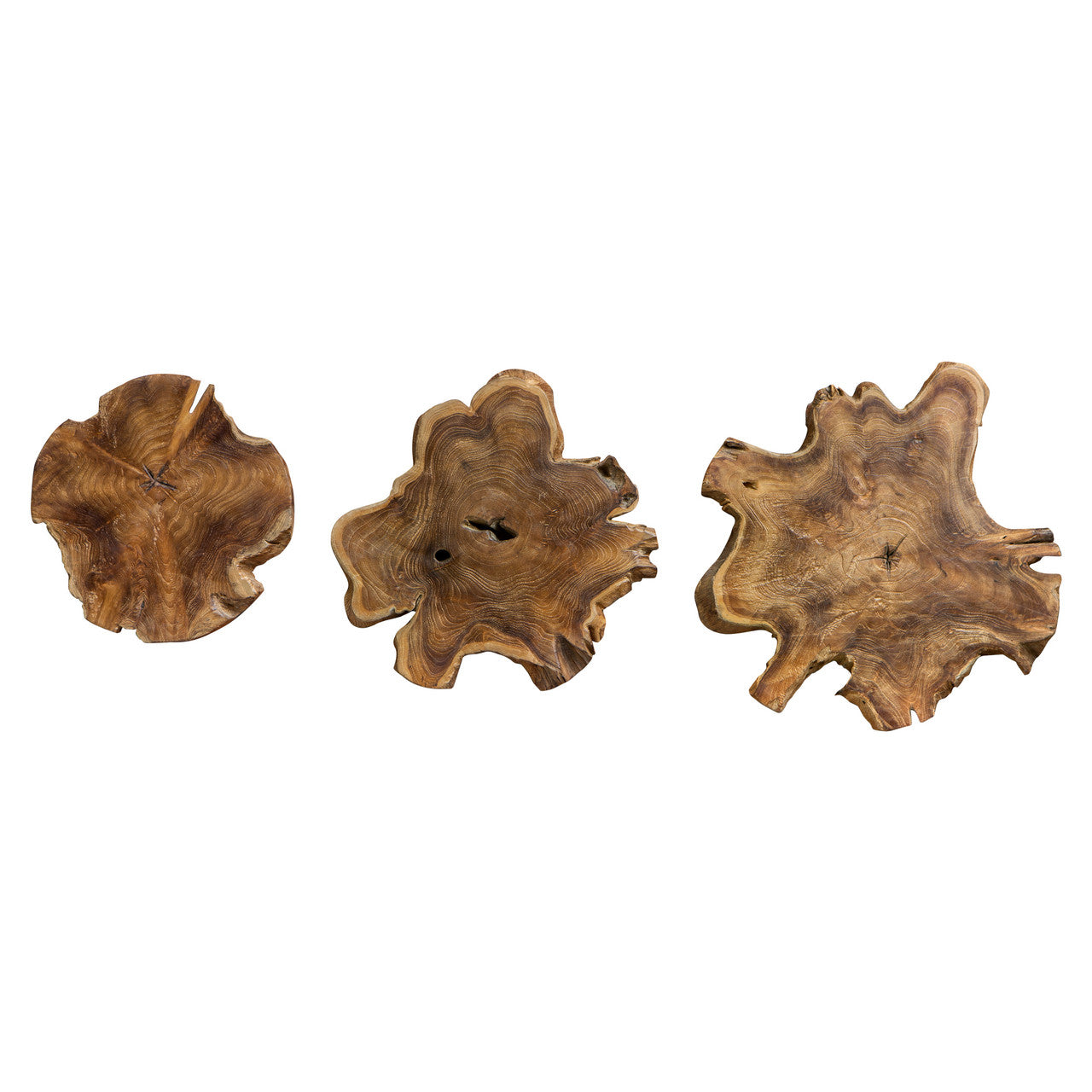 Uttermost Kalani Teak Wall Art Set/3 04085