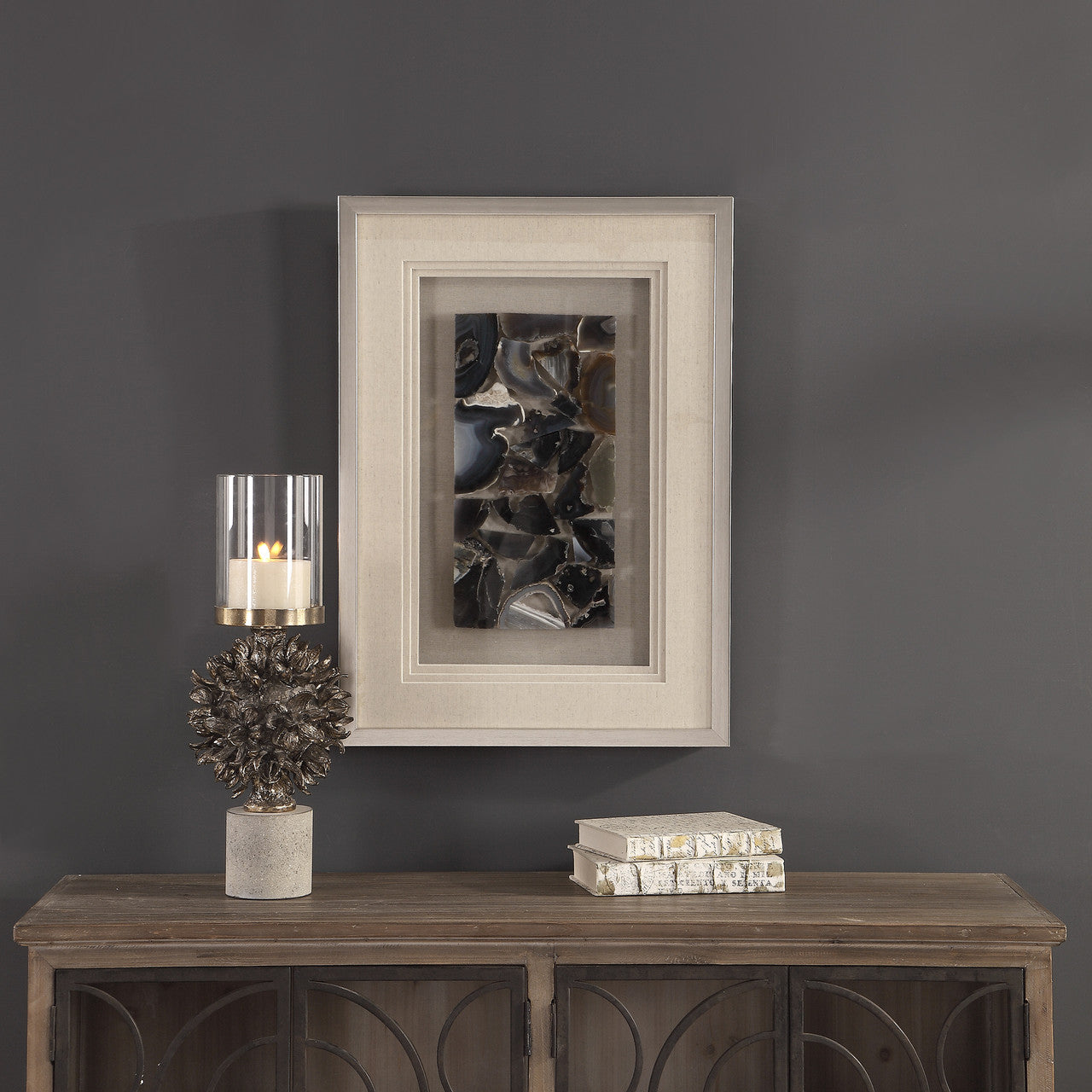 Uttermost Seana Agate Stone Shadow Box 04162