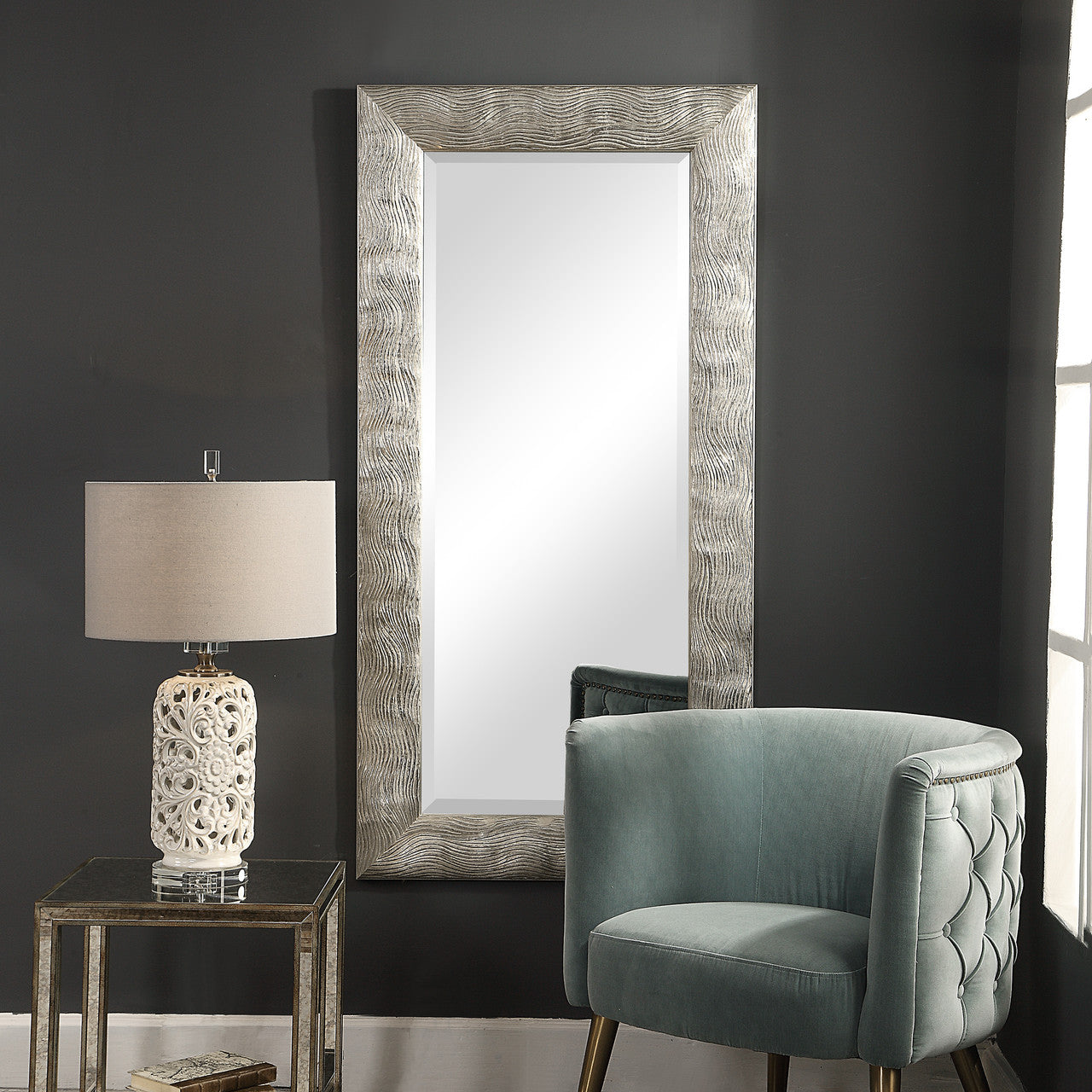 Uttermost Maeona Metallic Silver Mirror 09447