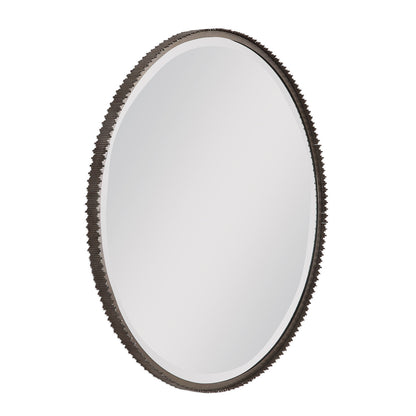 Uttermost Ada Round Steel Mirror 09496