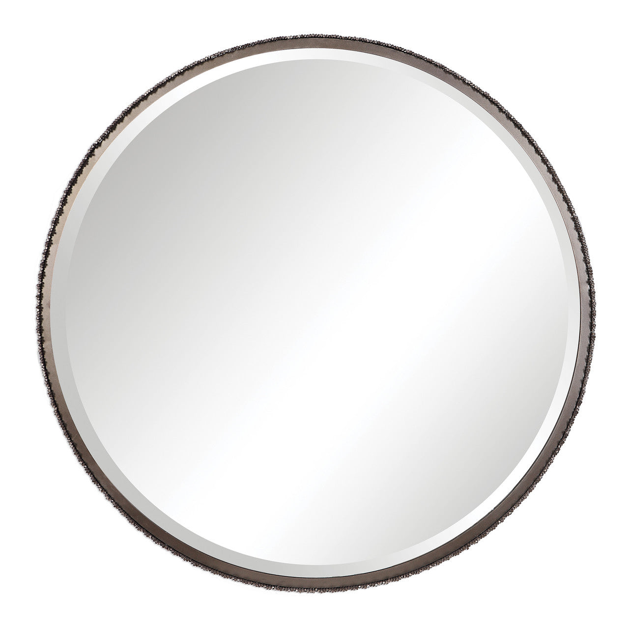 Uttermost Ada Round Steel Mirror 09496