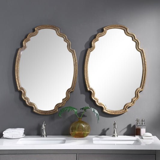 Uttermost Ariane Gold Oval Mirror 09584