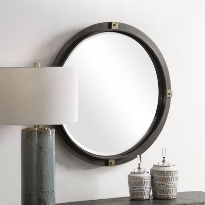 Uttermost Tull Industrial Round Mirror 09635