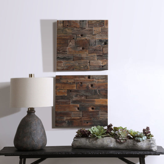 Uttermost Astern Wood Wall Decor, S/2 04239