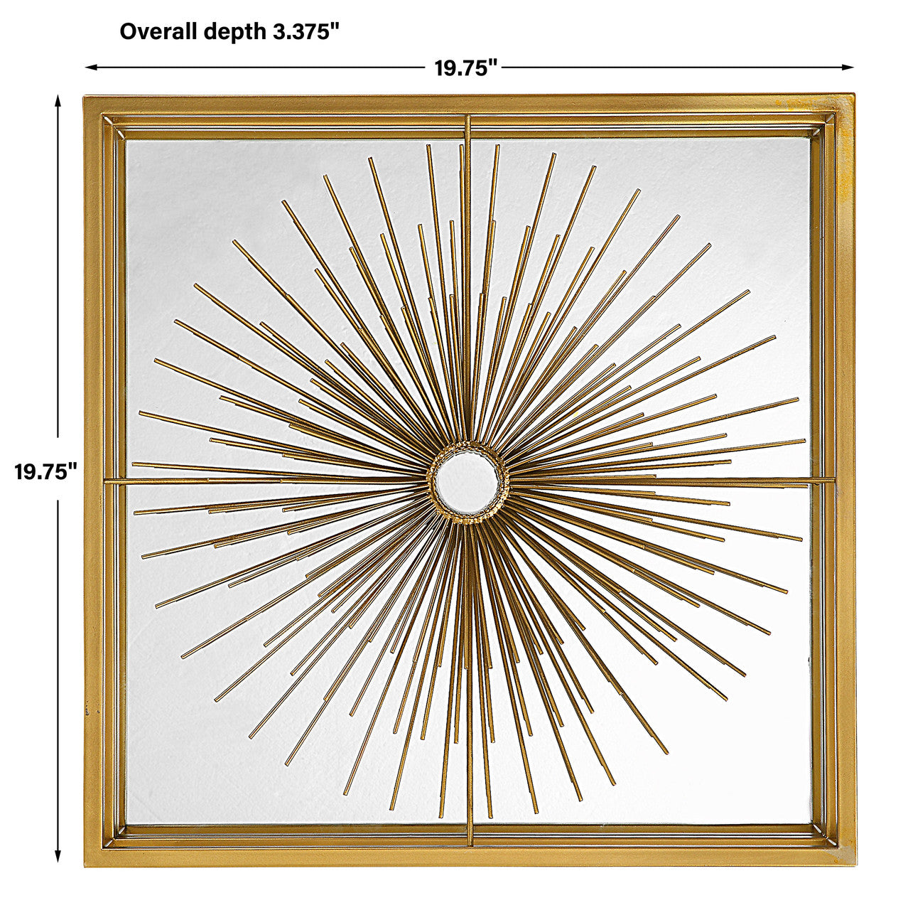 Uttermost Starlight Mirrored Brass Wall Decor 04304