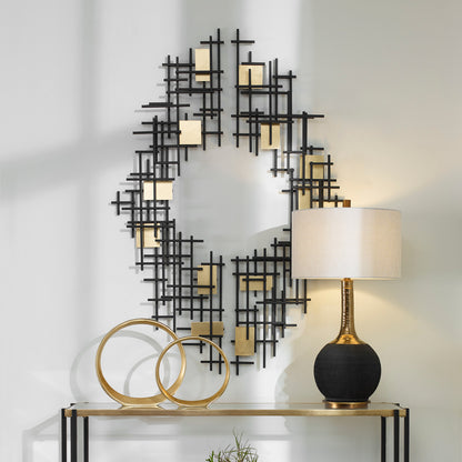 Uttermost Reflection Metal Grid Wall Decor, S/2 04305