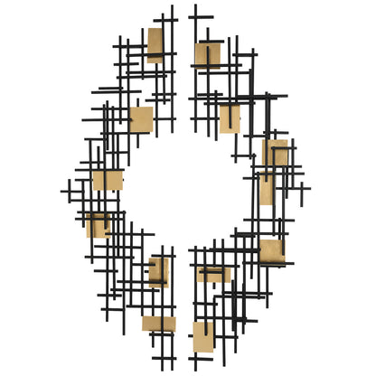 Uttermost Reflection Metal Grid Wall Decor, S/2 04305