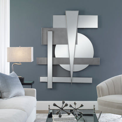 Uttermost Wedge Mirrored Modern Wall Decor 04306