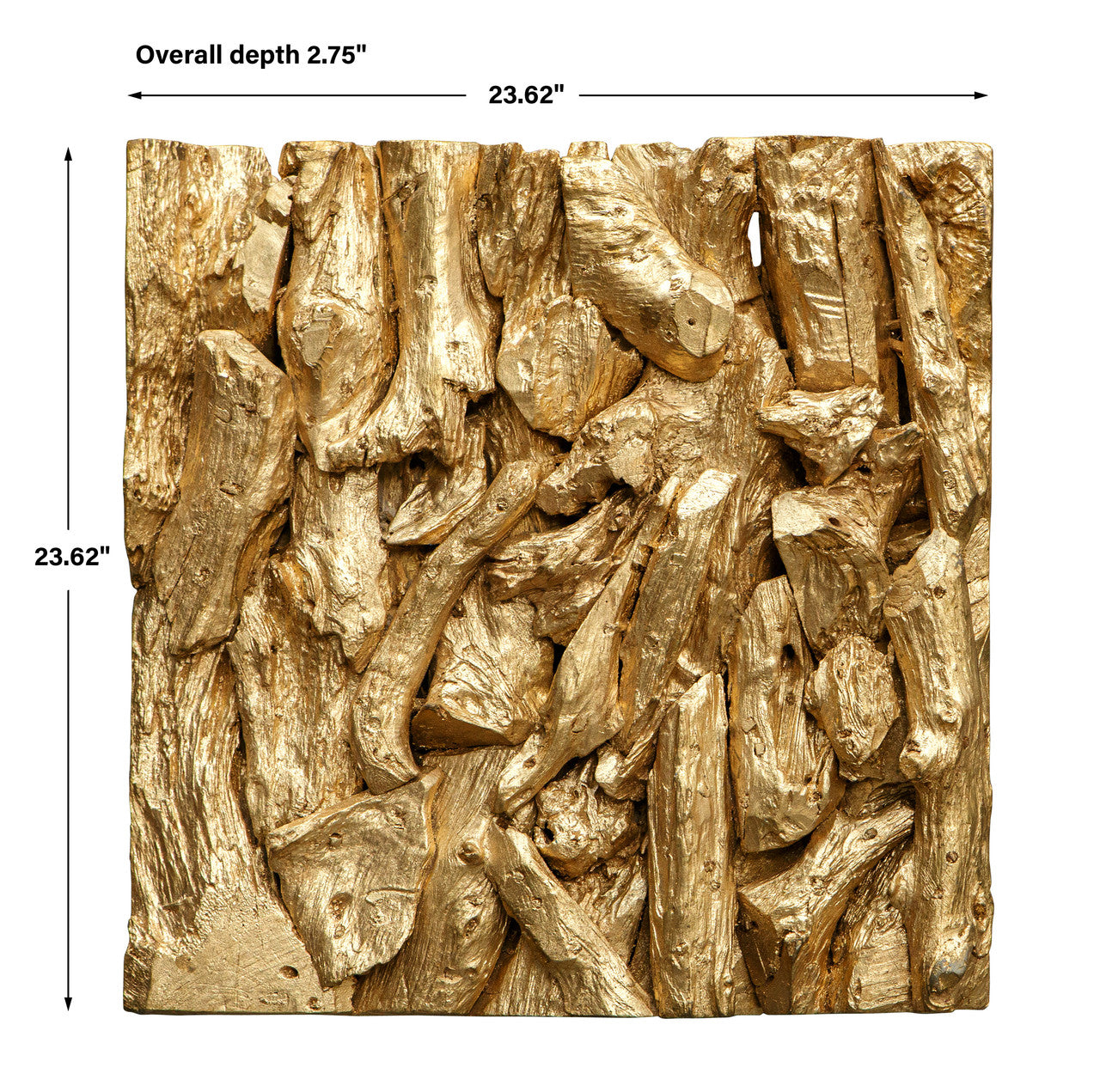 Uttermost Rio Gold Wood Wall Decor 04327