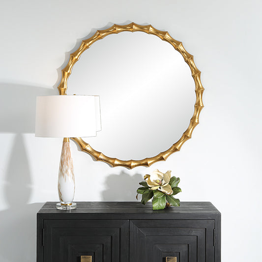 Uttermost Nacala Round Gold Mirror 09963