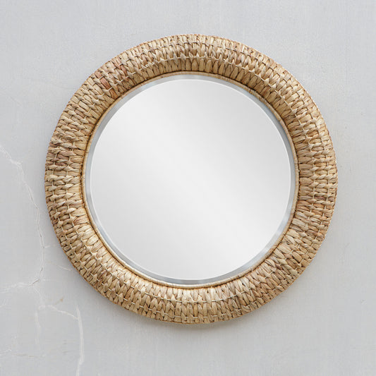 Uttermost Twisted Seagrass Round Mirror 08179