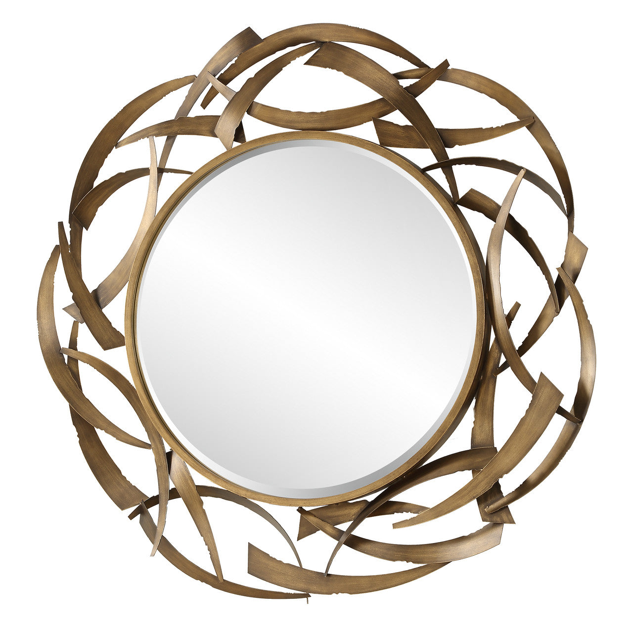 Uttermost Cutting Edge Bronze Round Mirror 08181