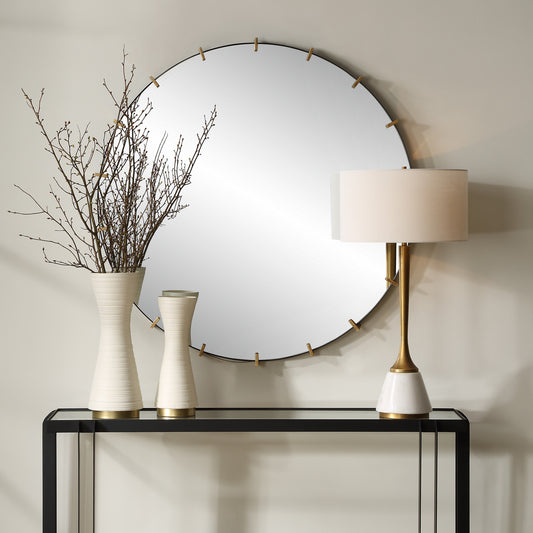 Uttermost Pali Industrial Round Mirror 09994