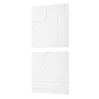 Uttermost Contours White Wall Decor, S/2 04373