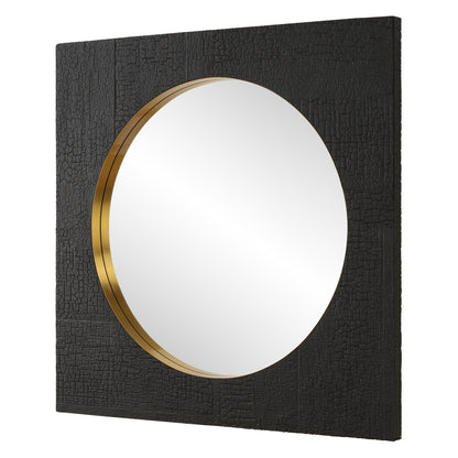 Uttermost Ember Black Square Mirror 09984