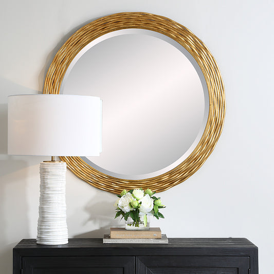 Uttermost Celeste Gold Round Mirror 08193