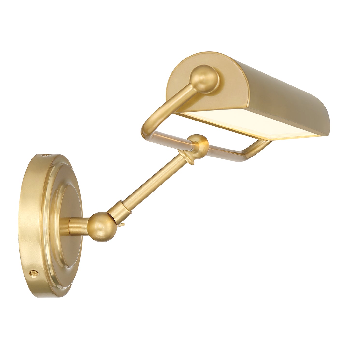 Crystorama Miller Integrated LED Aged Brass Sconce MLR-202-AG