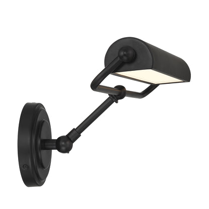 Crystorama Miller Integrated LED Matte Black Sconce MLR-202-MK