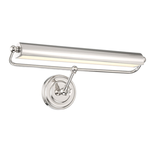 Crystorama Miller Integrated LED Polished Nickel Sconce MLR-202-PN