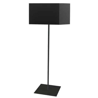 Dainolite 1 Light Square Floor Lamp w/ Black Shade MM201F-BK-797