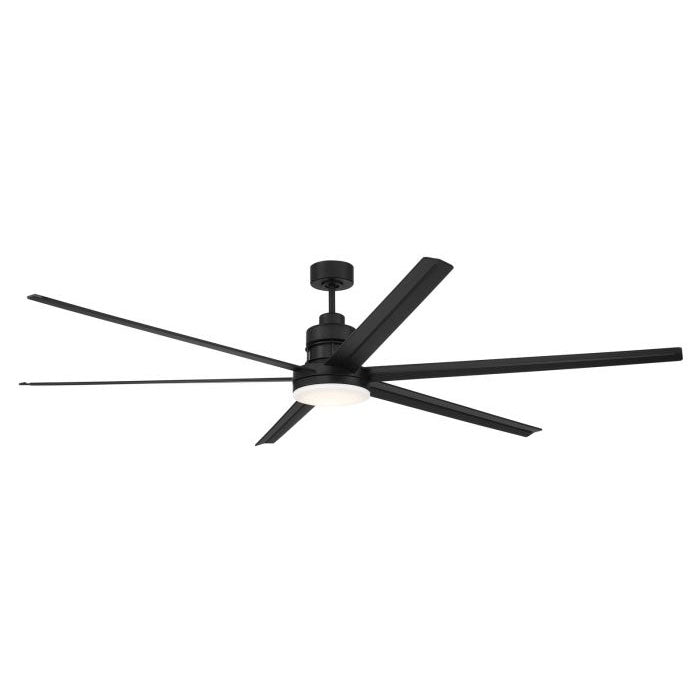 Craftmade Ceiling Fan 80" Mondo Indoor/Outdoor in Flat Black w/ Flat Black Blades MND80FB6