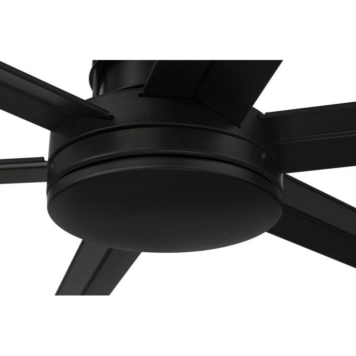 Craftmade Ceiling Fan 80" Mondo Indoor/Outdoor in Flat Black w/ Flat Black Blades MND80FB6