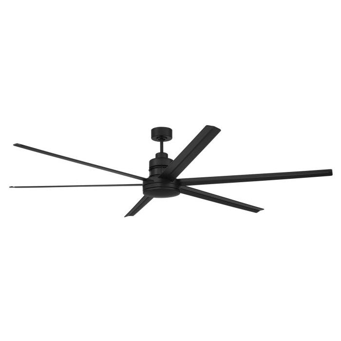 Craftmade Ceiling Fan 80" Mondo Indoor/Outdoor in Flat Black w/ Flat Black Blades MND80FB6