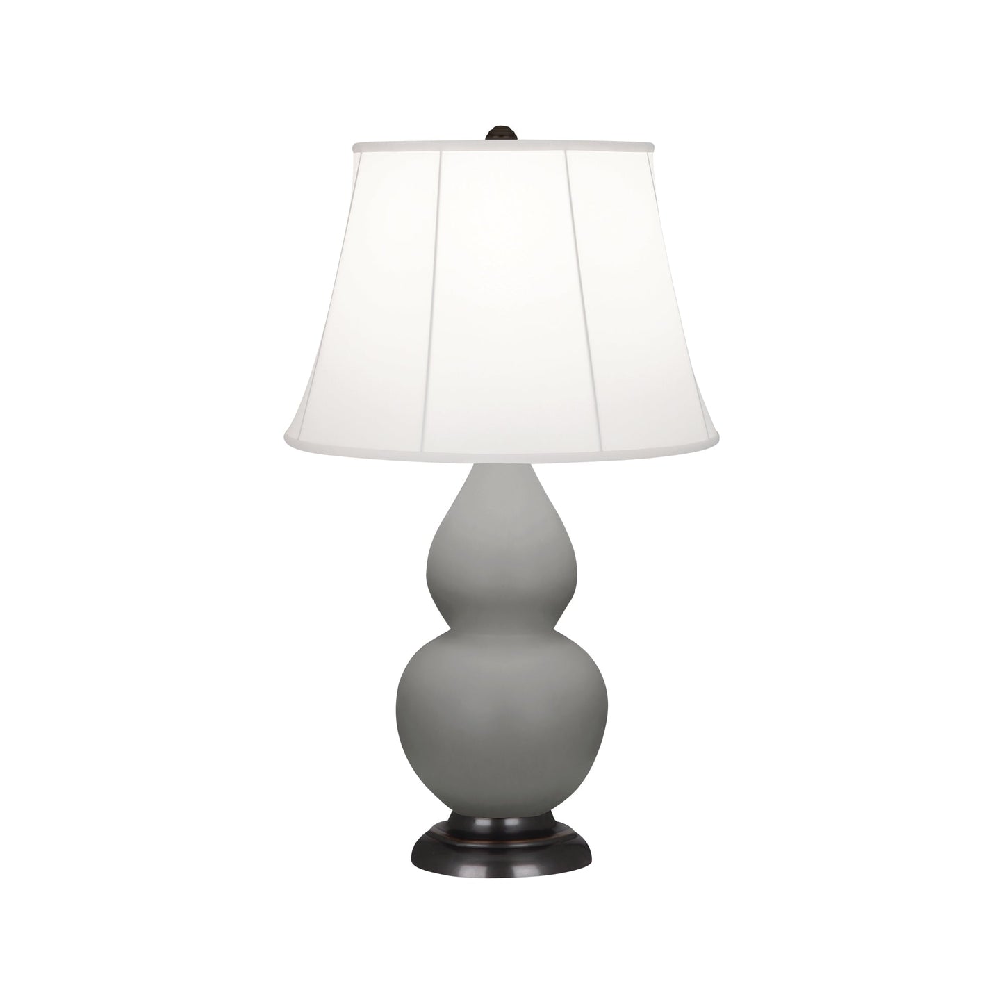 Robert Abbey  Matte Smoky Taupe Small Double Gourd Accent Lamp in Matte Smoky Taupe Glazed Ceramic MST11