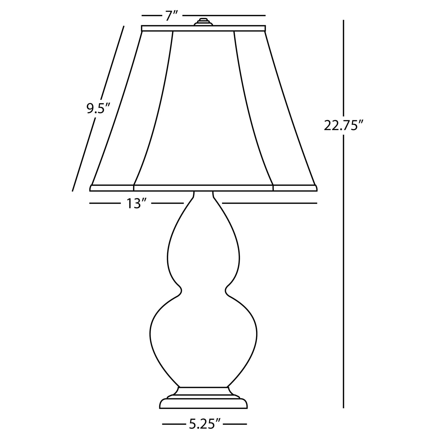 Robert Abbey  Matte Smoky Taupe Small Double Gourd Accent Lamp in Matte Smoky Taupe Glazed Ceramic MST11