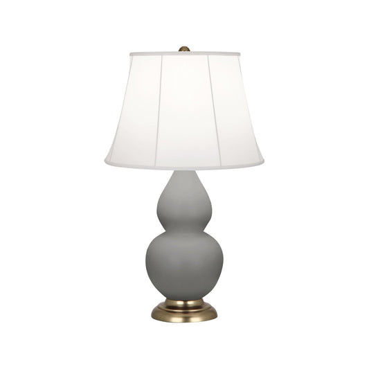 Robert Abbey  Matte Smoky Taupe Small Double Gourd Accent Lamp in Matte Smoky Taupe Glazed Ceramic MST14