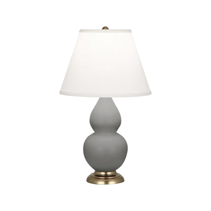 Robert Abbey  Matte Smoky Taupe Small Double Gourd Accent Lamp in Matte Smoky Taupe Glazed Ceramic MST50