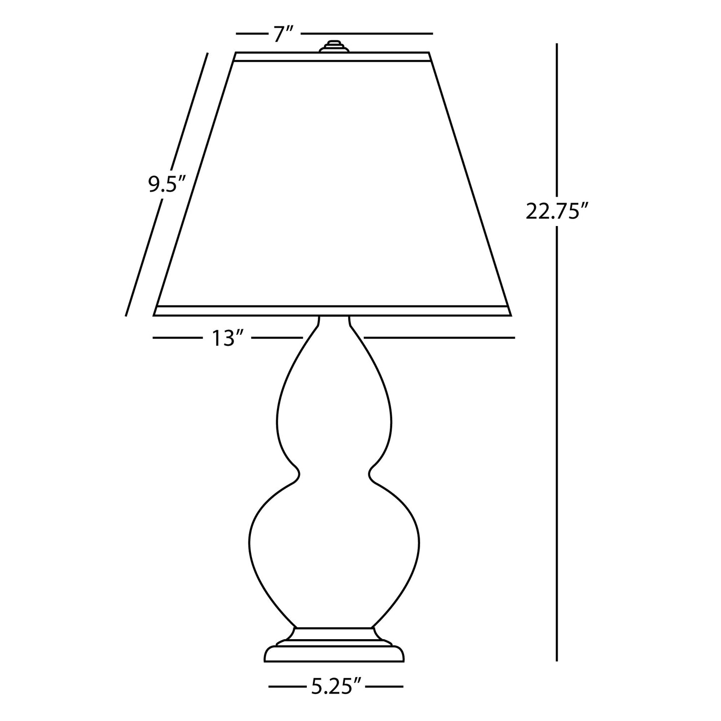 Robert Abbey  Matte Smoky Taupe Small Double Gourd Accent Lamp in Matte Smoky Taupe Glazed Ceramic MST50