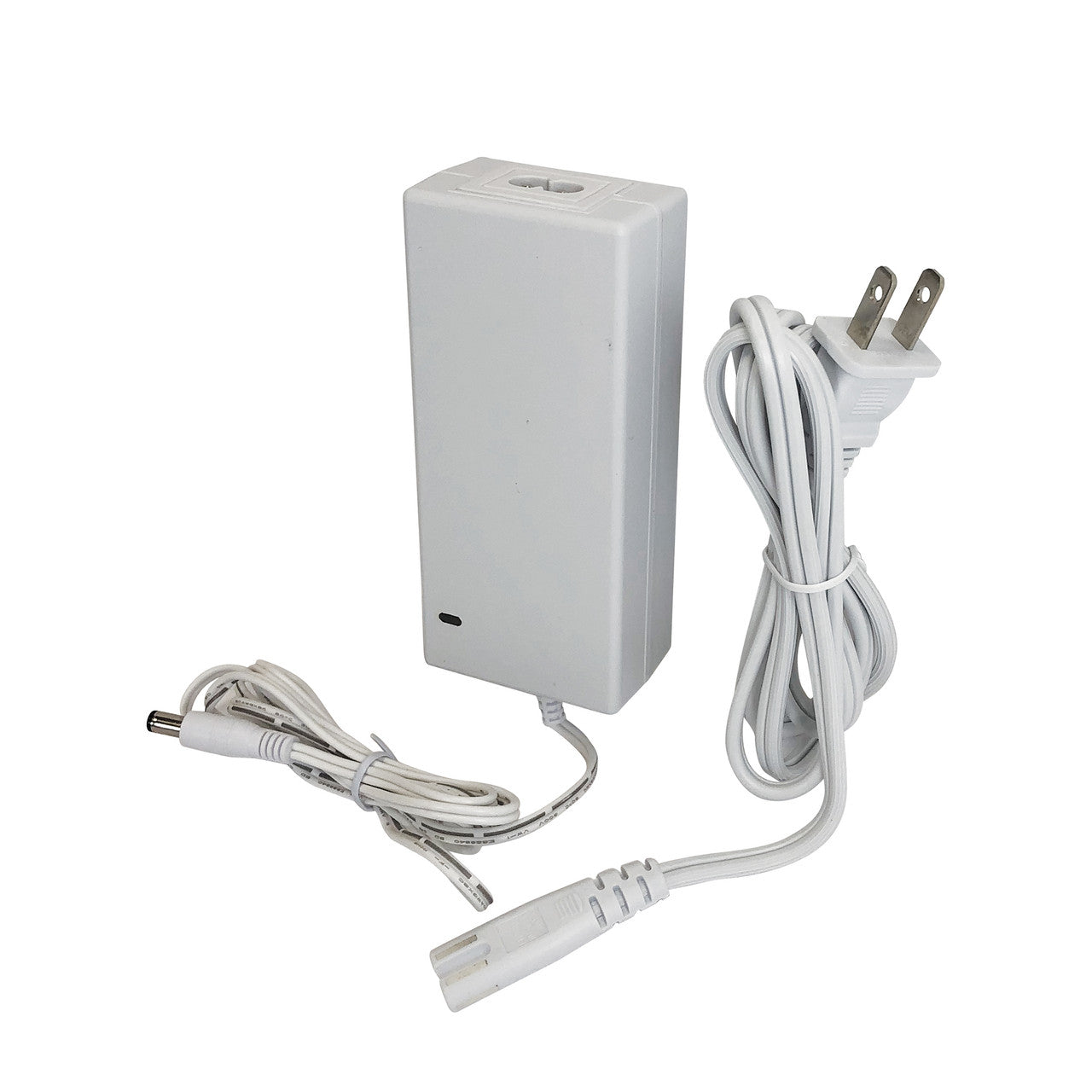 Nora Lighting 12V 60W Cord + Plug Direct Plug-in Tabletop Driver, White Finish NAPK-560W/12